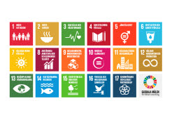 Logotyp för de globala målen för hållbar utveckling.