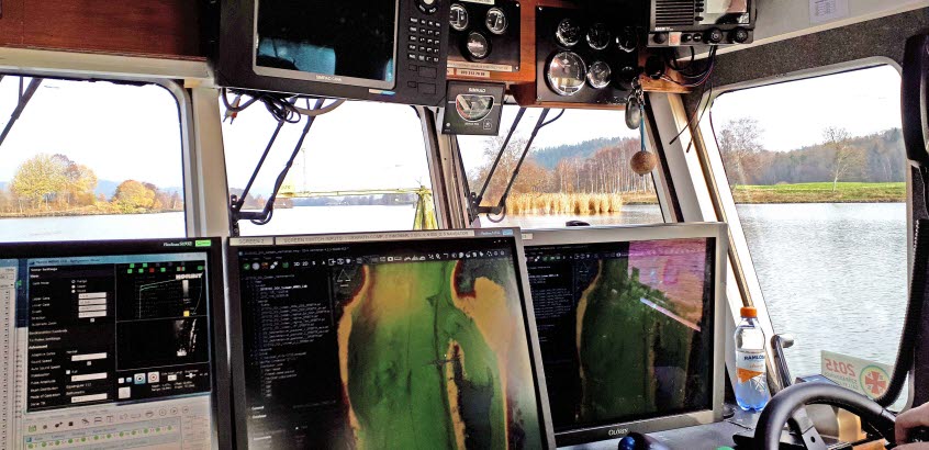 Batymetrisk undersökning i Göta älv