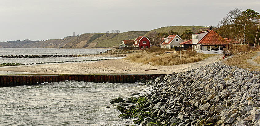 Stranderosion och erosionsskydd vid Löderup, Skånes kust